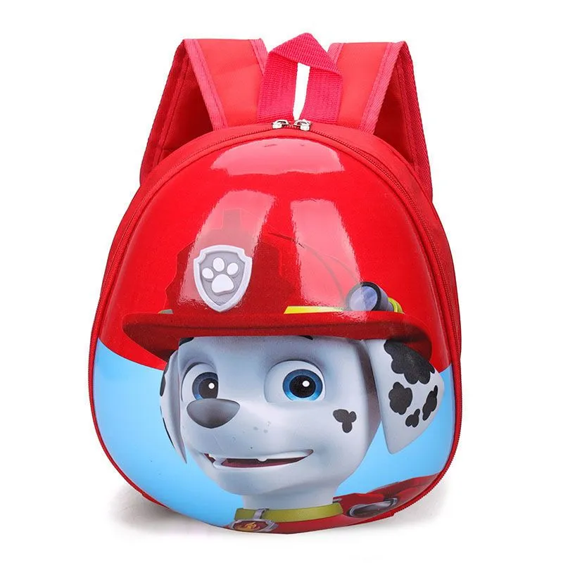 Sac à dos enfant Pat’ Patrouille jaune 3D coque rigide pour maternelle 3-6 ans