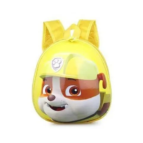 Sac à dos enfant Pat’ Patrouille jaune 3D coque rigide pour maternelle 3-6 ans