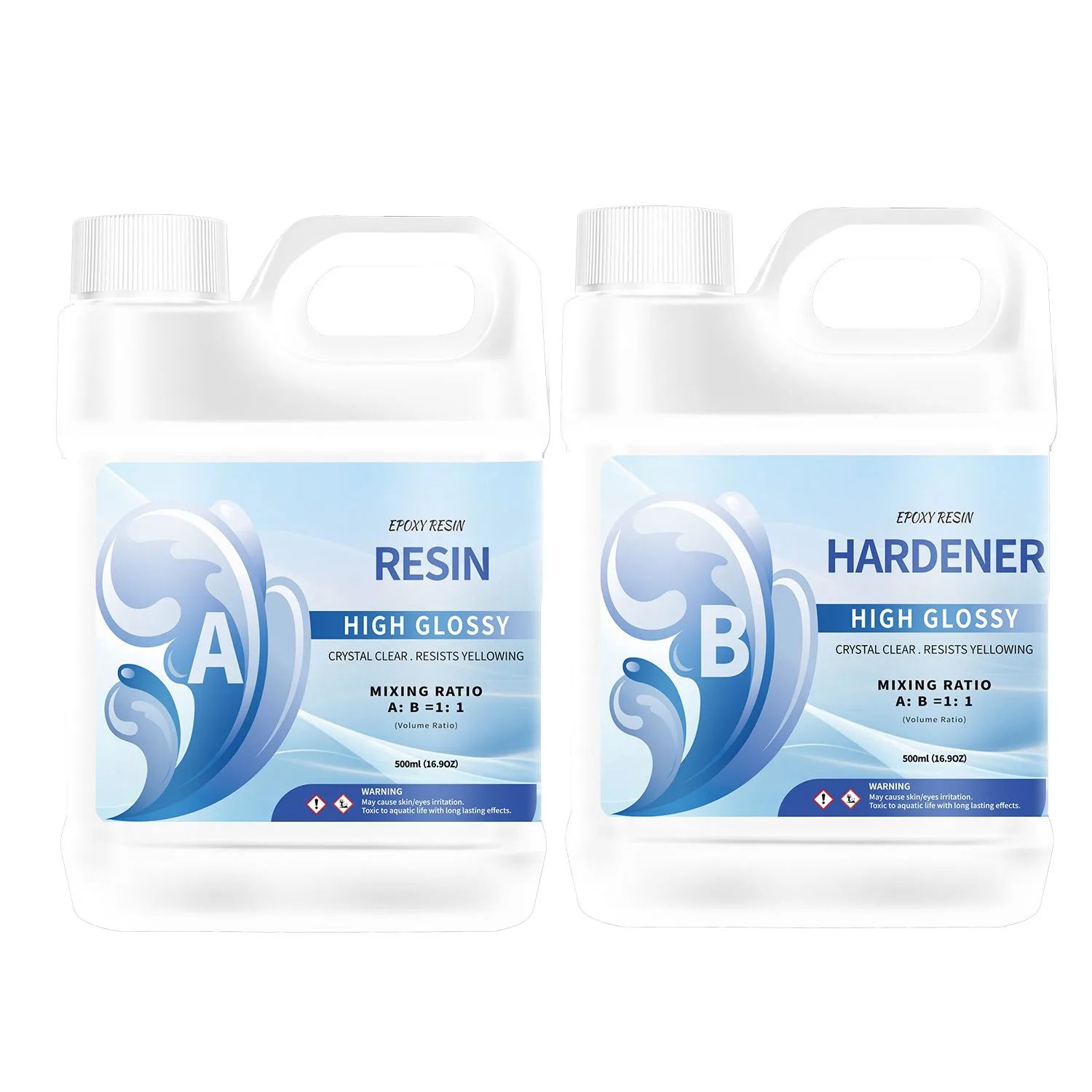 Kit Résine Époxy Transparente Haute Résistance avec Durcisseur - Ratio 1:1