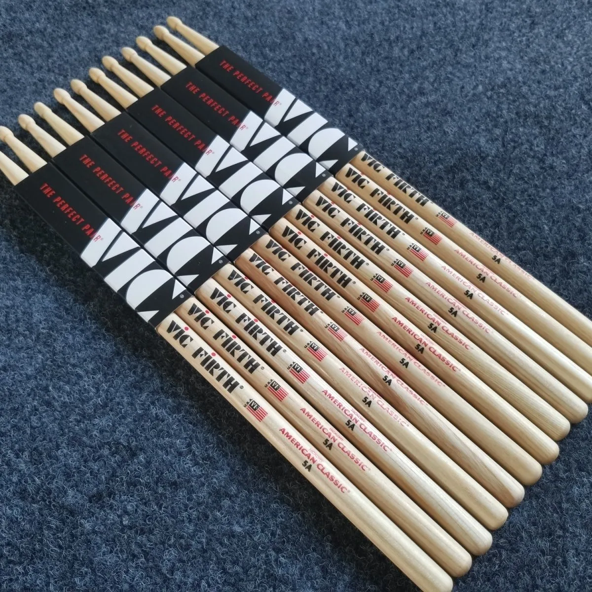 Baguettes de batterie en bois Vic Firth 5A/7A/5B