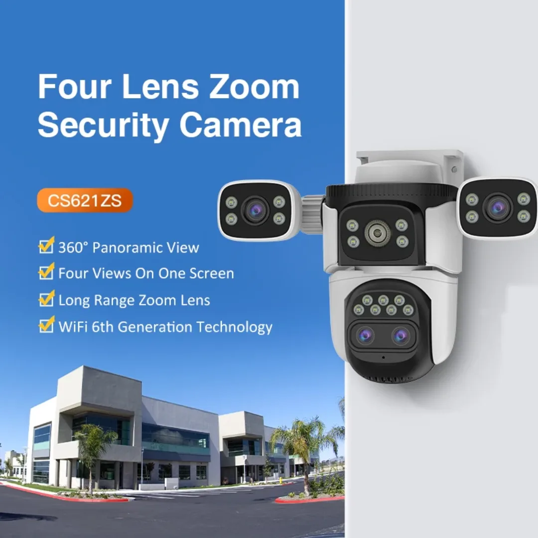 Caméra de Surveillance Extérieure WiFi 4G Connectée Étanche avec Vision Nocturne