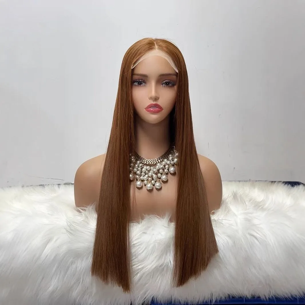 Perruque à bandeau cheveux humains 100% naturels longs raides closure